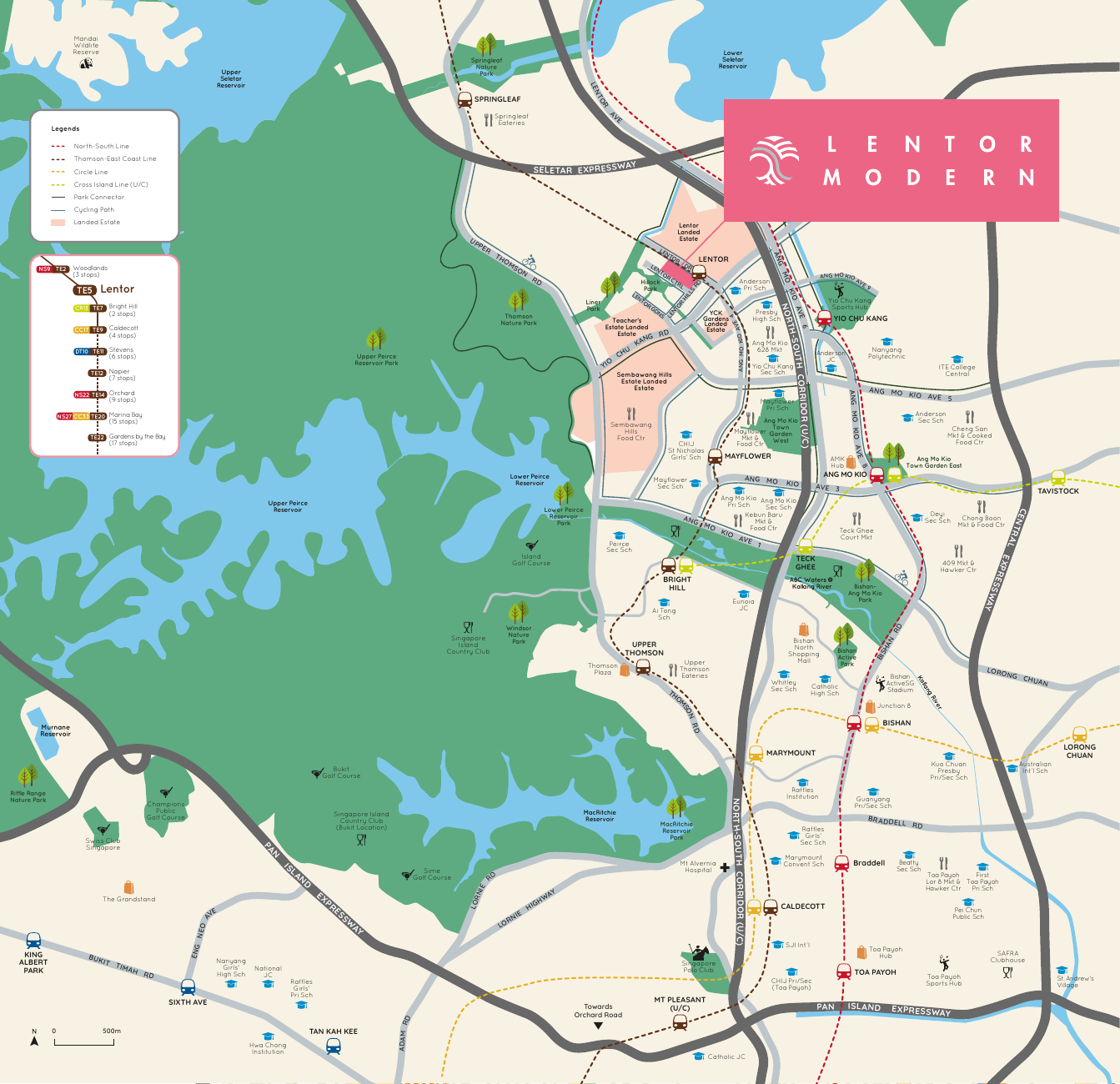 Lentor Modern location map